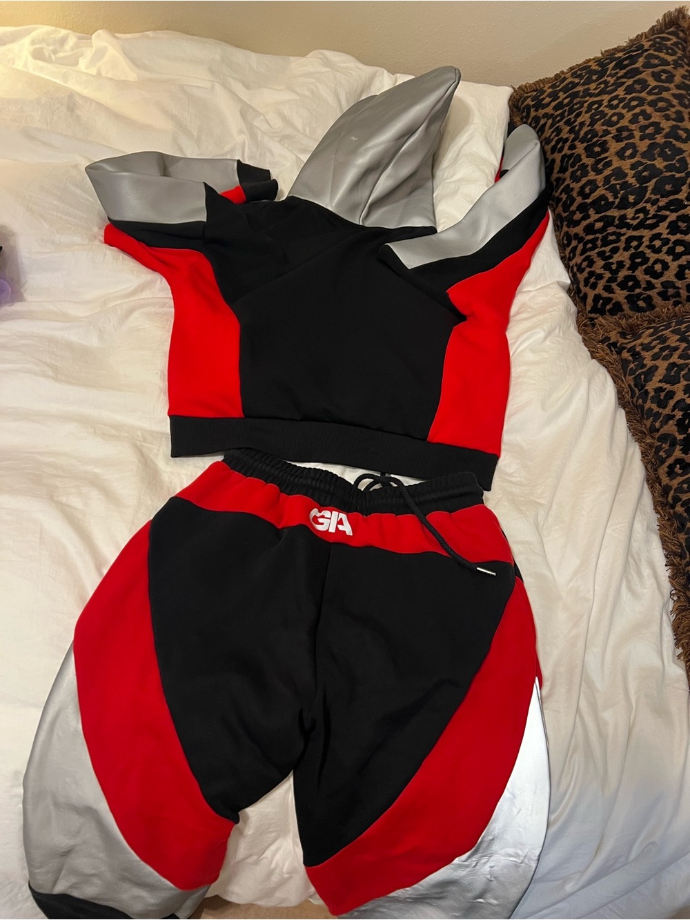 I. Am. Gia. Holographic, red and black tracksuit. - Picture 9 of 10